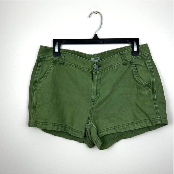 J.Crew Women’s 6 Army Green Linen Cotton Blend Flat Front Chino Shorts 3” Inseam - Picture 1 of 5
